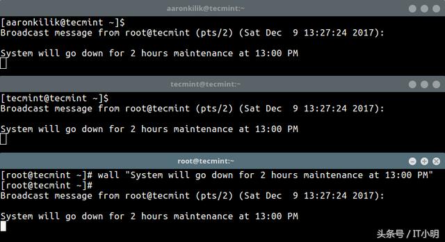 如何在Linux终端中向指定用户发送消息