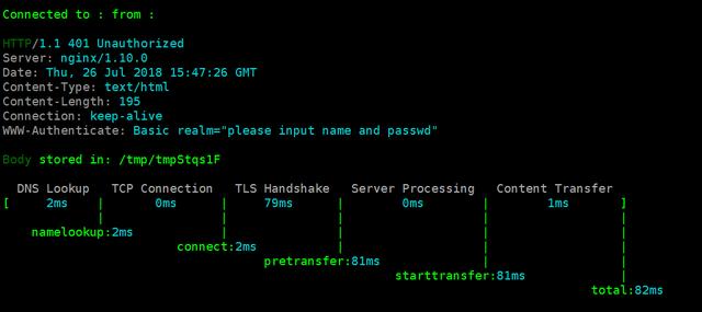 Linux检查网站性能的分析工具 httpstat